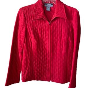 Women’s Suit Jacket Size 8 in Red, Nouveaux